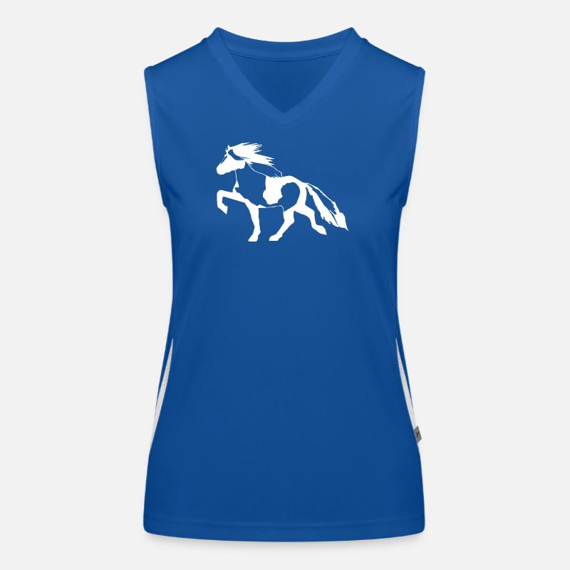 Schecke Islandpferd  Funktionelles Kontrast-Tank Top für Frauen