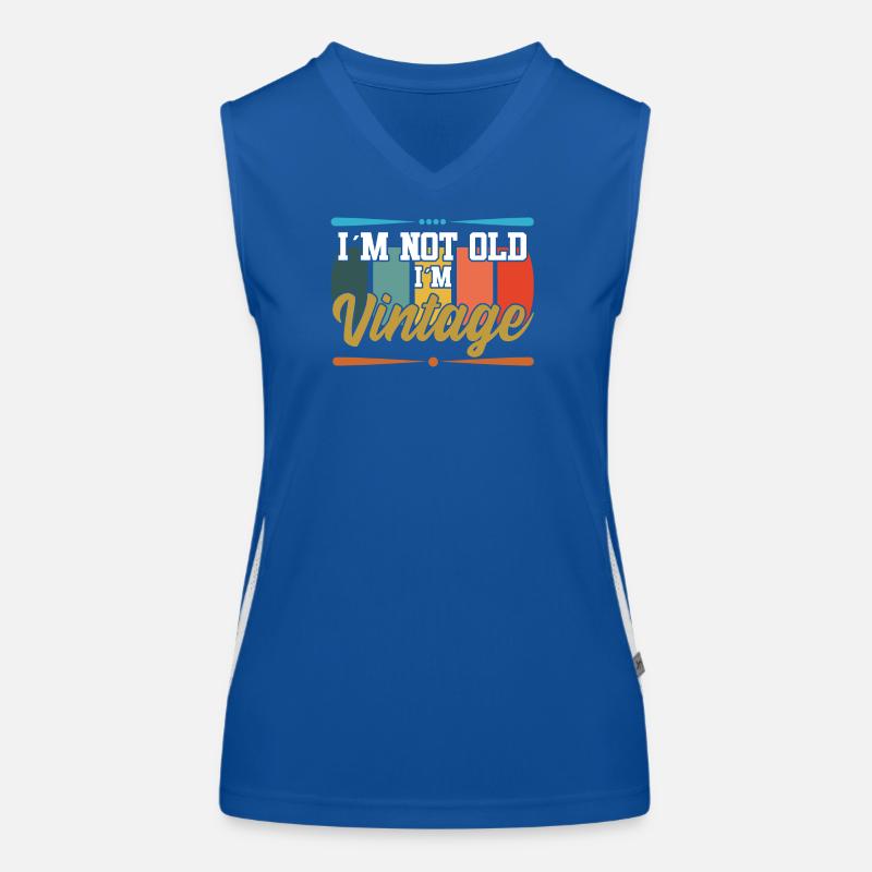 Ich bin nicht alt textile Geschenkidee Funktionelles Kontrast-Tank Top für Frauen