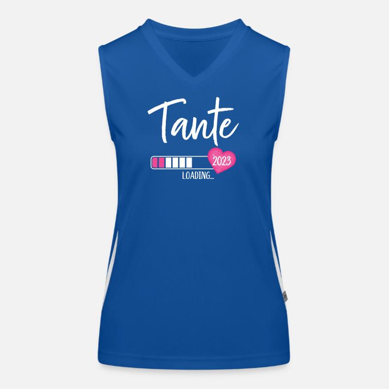 Tante Loading 2023 Herz Nichte Mädchen Funktionelles Kontrast-Tank Top für Frauen