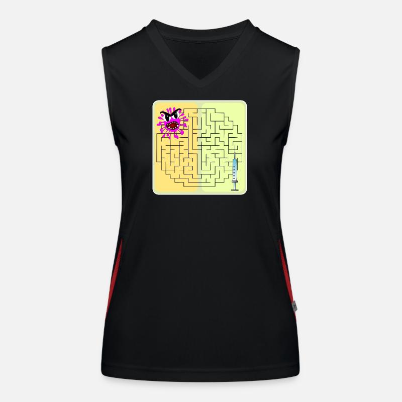 Riddle Virus Women's Functional Contrast Tank Top