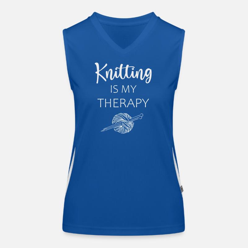 Stricken Funktionelles Kontrast-Tank Top für Frauen
