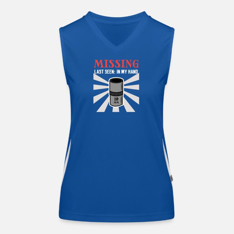 Humorous Statement Tool Mechanic Car Women's Functional Contrast Tank Top