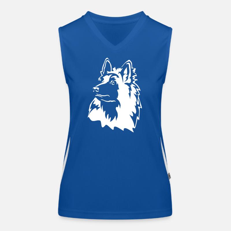Tervueren Kopf "Black Edition" Funktionelles Kontrast-Tank Top für Frauen