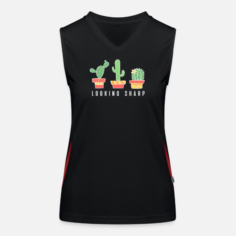 Looking Sharp Cactus Women's Functional Contrast Tank Top
