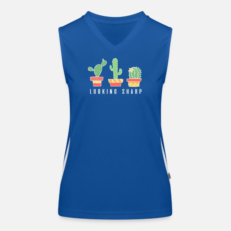 Looking Sharp Cactus Women's Functional Contrast Tank Top