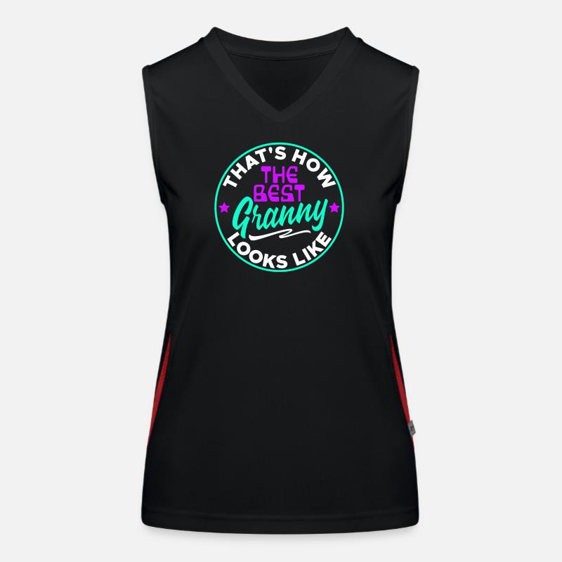 Cool Statement Beste Oma Enkelkind Großmutter Funktionelles Kontrast-Tank Top für Frauen