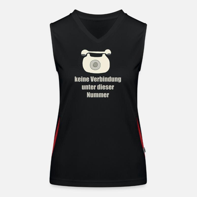 telefon Funktionelles Kontrast-Tank Top für Frauen