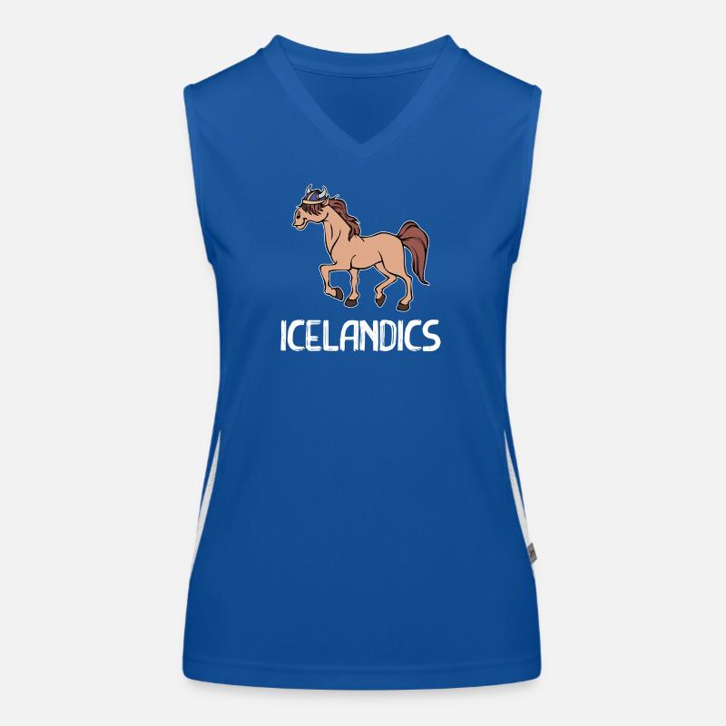 Islandpferde Pferde Isländer Pferdefan Pferdeliebe Funktionelles Kontrast-Tank Top für Frauen