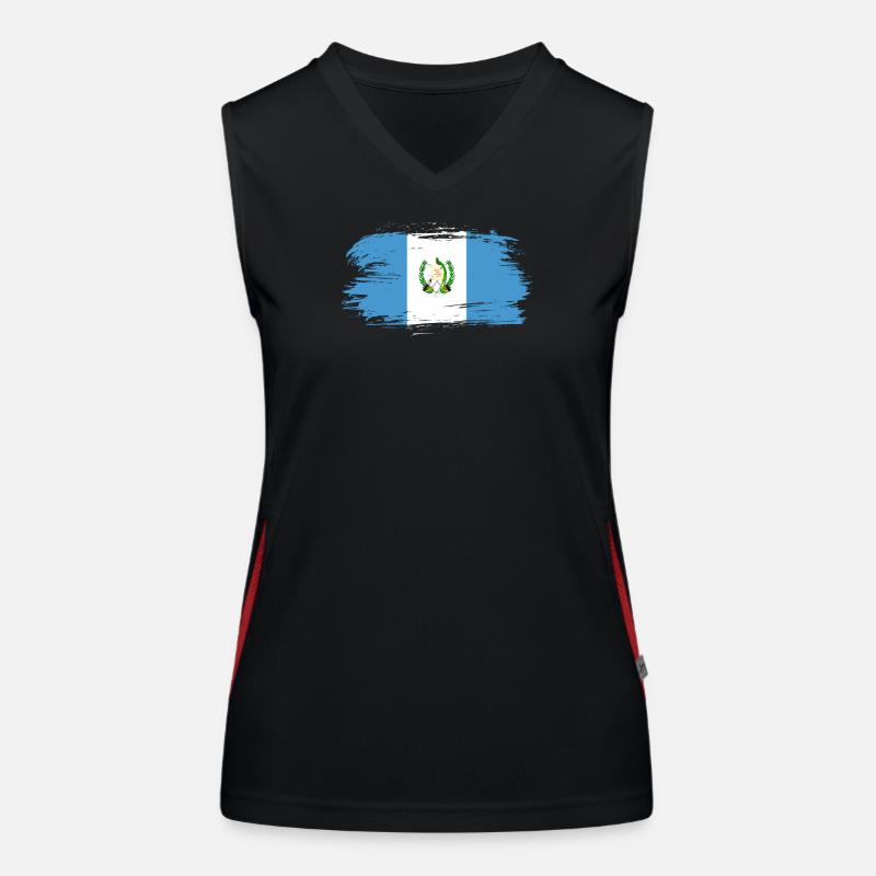Drapeau du Guatemala Débardeur respirant contrasté Femme