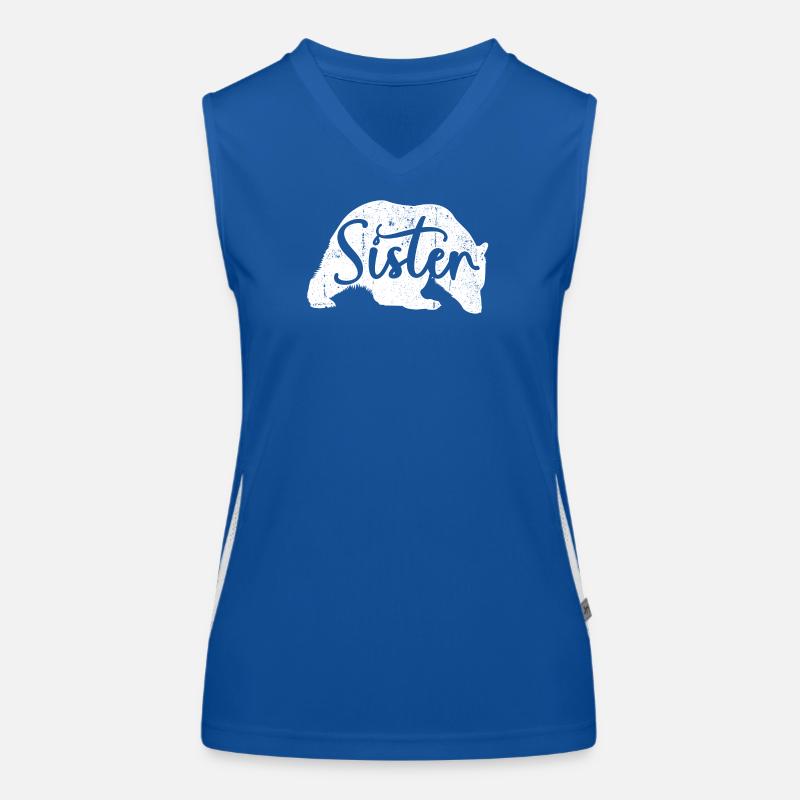 Schwester Schwein Silhouette Funktionelles Kontrast-Tank Top für Frauen