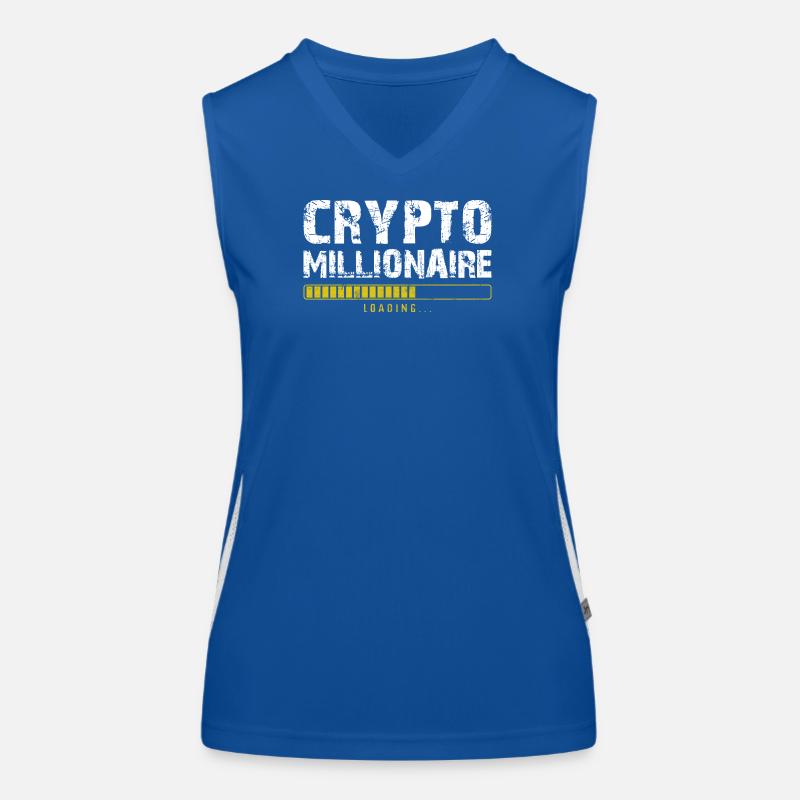 Krypto-Millionär Funktionelles Kontrast-Tank Top für Frauen