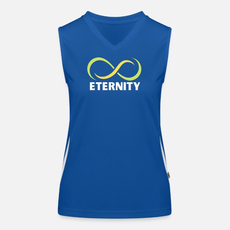 Emblème du ruban de l’infini de l’éternité Débardeur respirant contrasté Femme