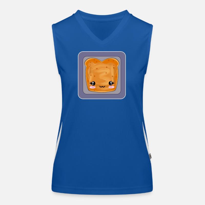 TOAST PEANUT BUTTER BREAD Women's Functional Contrast Tank Top