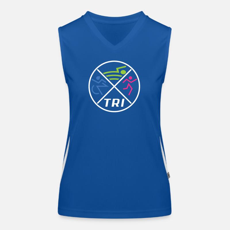 Frauen Triathlon Funktionelles Kontrast-Tank Top für Frauen