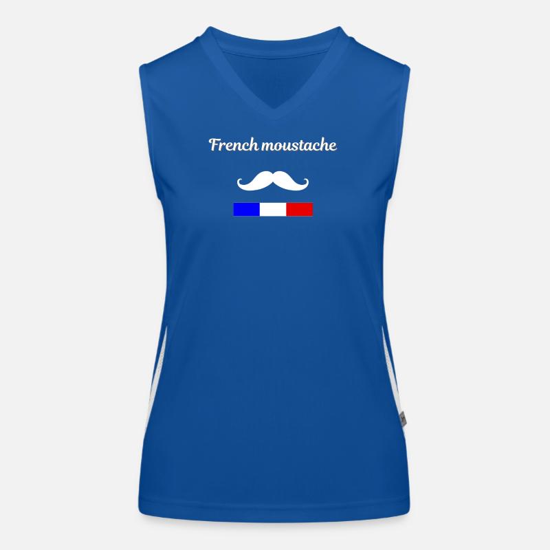 French Moustache Débardeur respirant contrasté Femme
