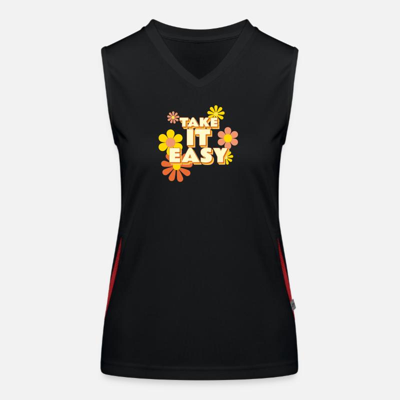 Take it Easy Funktionelles Kontrast-Tank Top für Frauen
