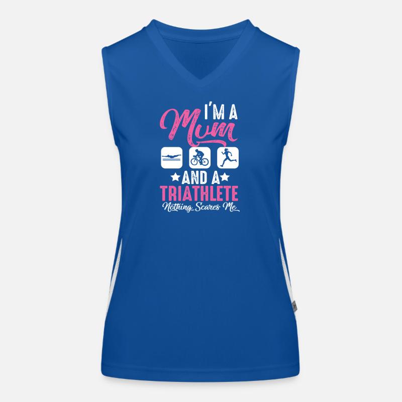 Ich Bin Eine Mutter Und Ein Triathlet Funktionelles Kontrast-Tank Top für Frauen