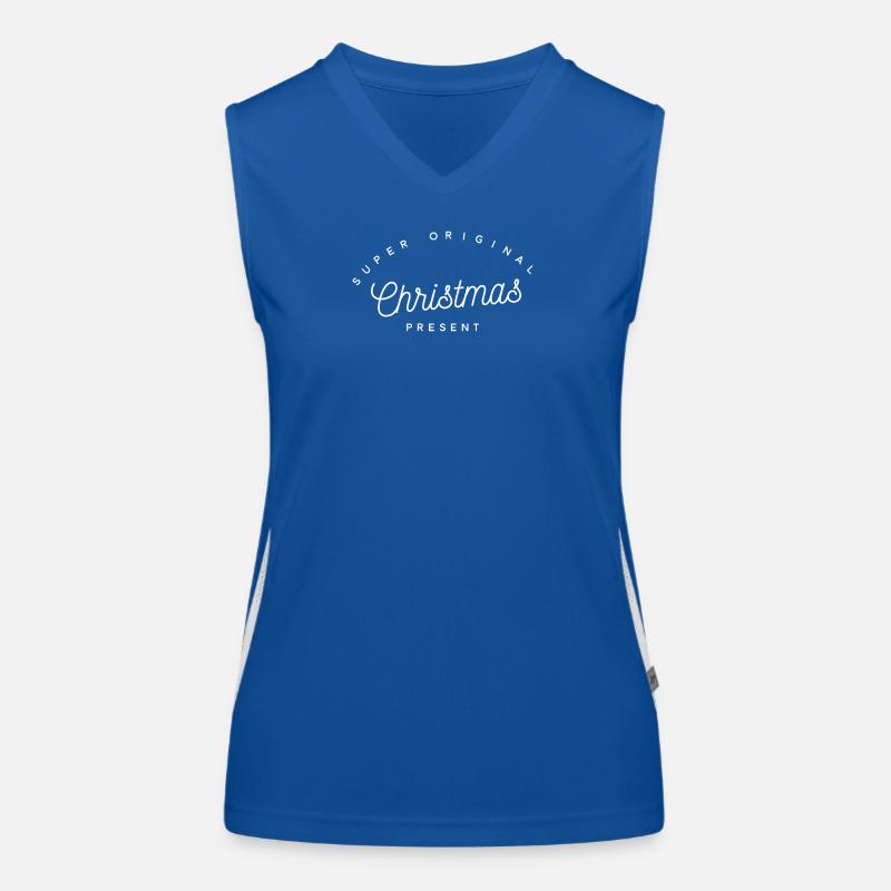 Super originelles Weihnachtsgeschenk | Minimalistischer Text Funktionelles Kontrast-Tank Top für Frauen
