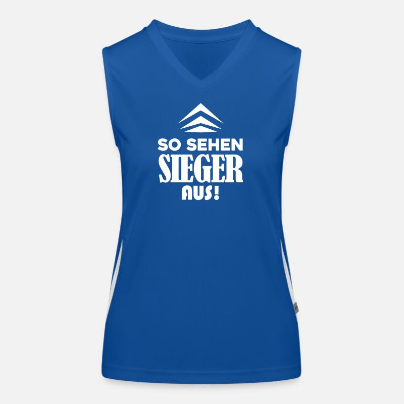 Sieger Erster Gewinner Funktionelles Kontrast-Tank Top für Frauen