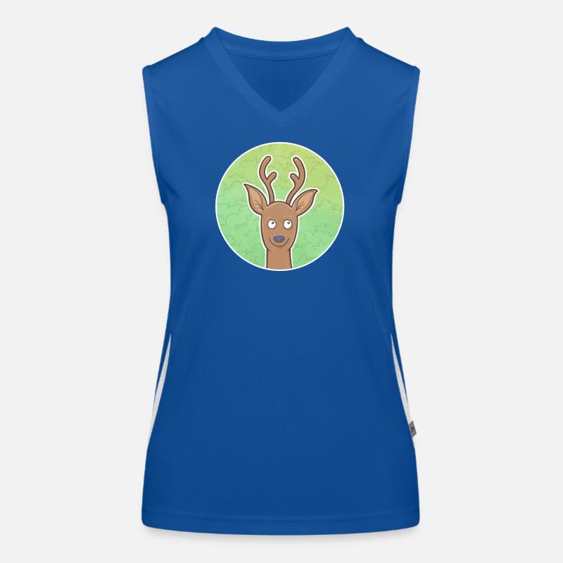 Rehbock Funktionelles Kontrast-Tank Top für Frauen