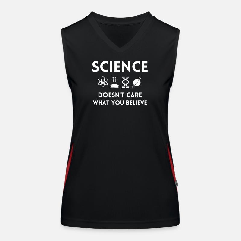 science, fan de science, scientifique Débardeur respirant contrasté Femme