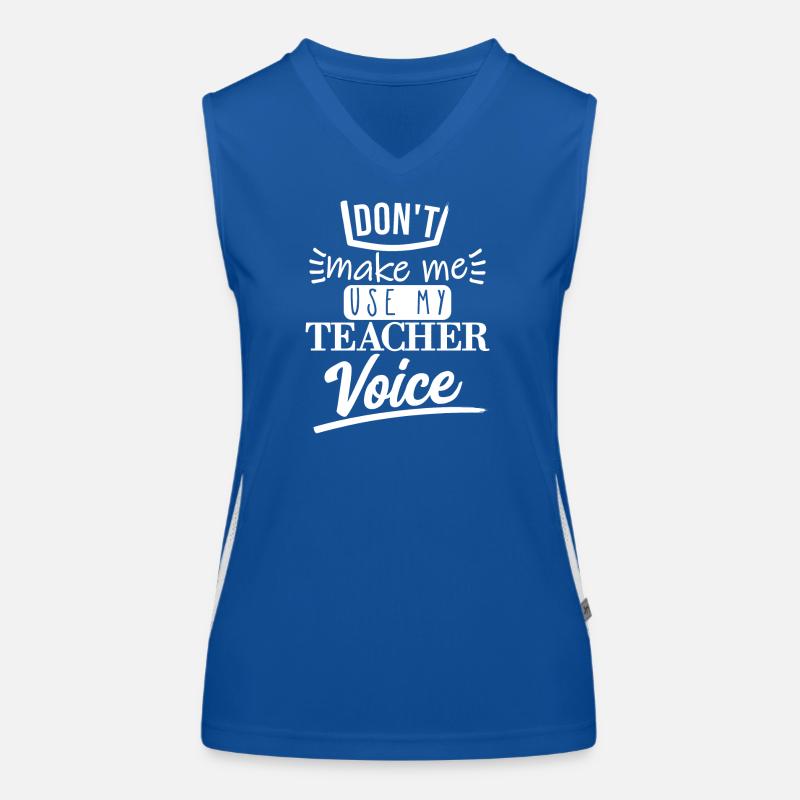 Ne me faites pas l’utiliser (blanc) Débardeur respirant contrasté Femme