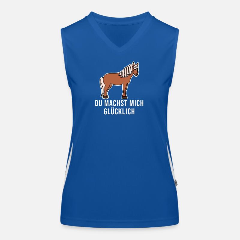 Pferde Cool Statement Pferdenarr Isländer Funktionelles Kontrast-Tank Top für Frauen
