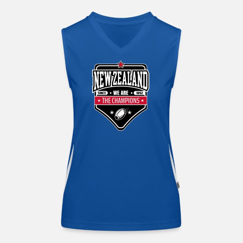 Neuseeländisches Siegesabzeichen | Sportliches Abzeichen Funktionelles Kontrast-Tank Top für Frauen