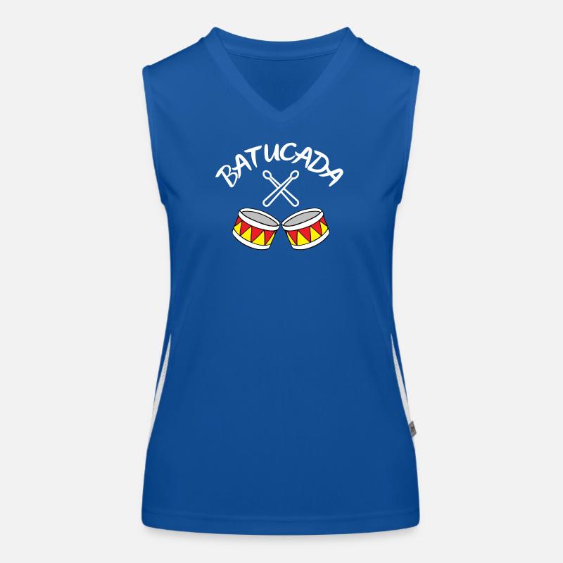 batucada, percussion, drum Women's Functional Contrast Tank Top