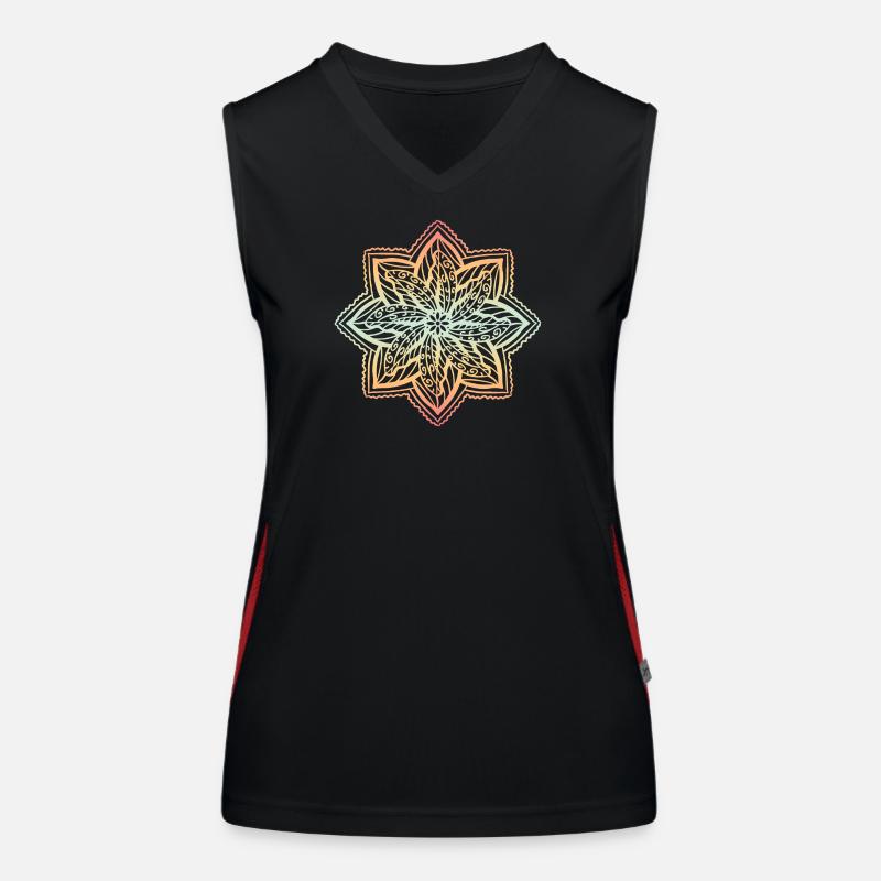 Mandala Débardeur respirant contrasté Femme