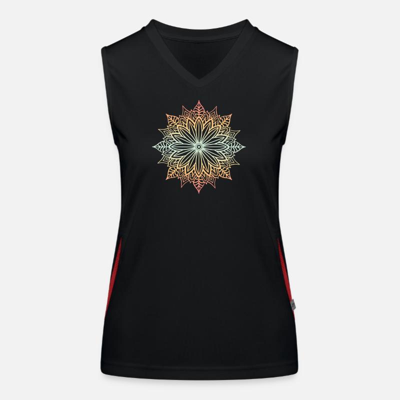 Mandala Débardeur respirant contrasté Femme