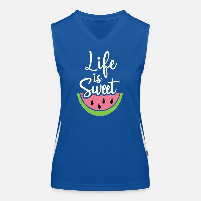 Das Leben ist süß Funktionelles Kontrast-Tank Top für Frauen