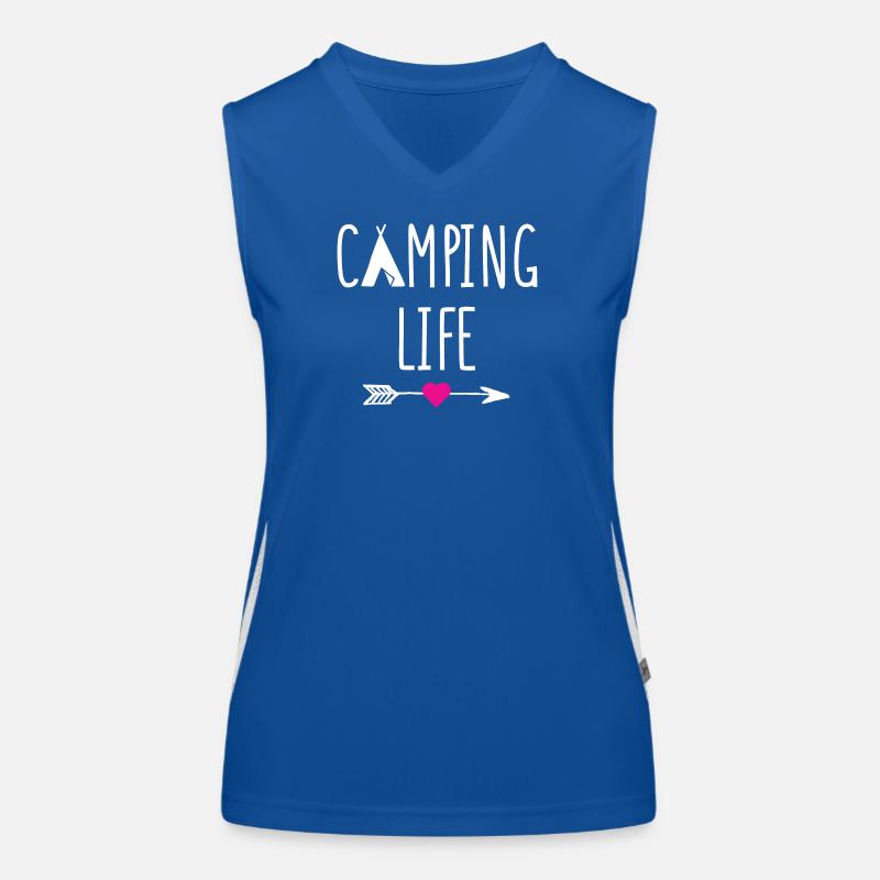 Campingleben Funktionelles Kontrast-Tank Top für Frauen