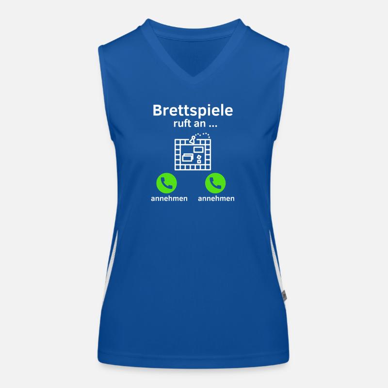 Brettspiele ruft an - annehmen oder annehmen? Funktionelles Kontrast-Tank Top für Frauen