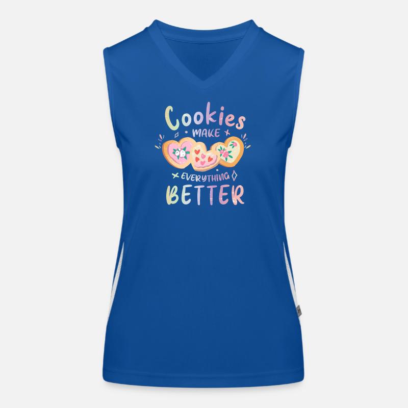 Cookies make everything better Women's Functional Contrast Tank Top