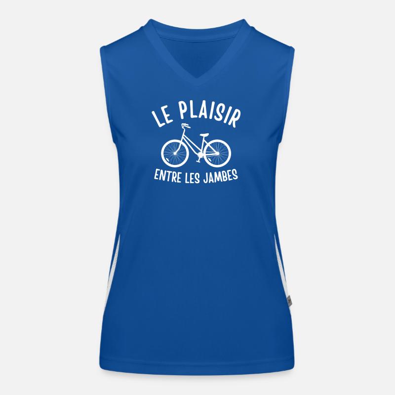 cyclisme, cycliste, bicyclette, vélo Débardeur respirant contrasté Femme