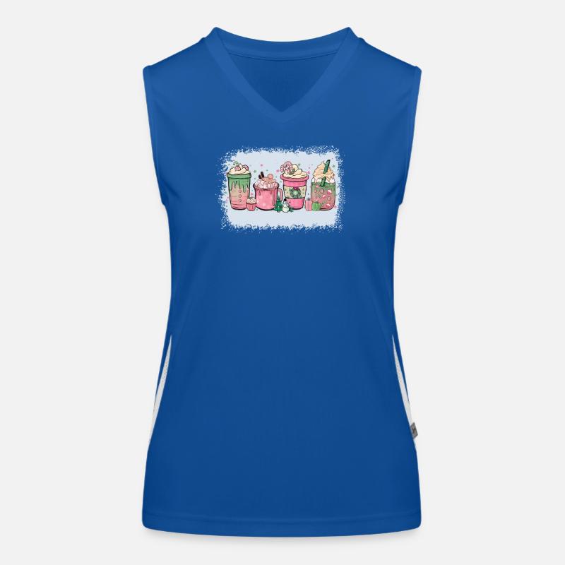 Cup Hot Chocolate Peppermint Mocha Women's Functional Contrast Tank Top