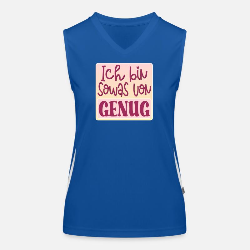 AFFIRMATION MINDSET - ICH BIN GENUG SPRUCH Funktionelles Kontrast-Tank Top für Frauen
