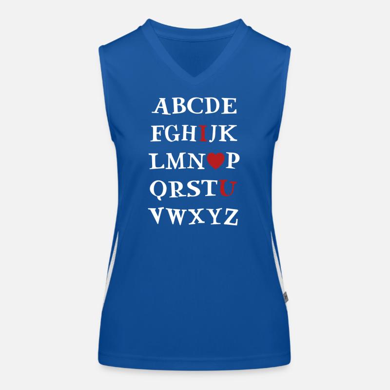 ABC I love you Women's Functional Contrast Tank Top