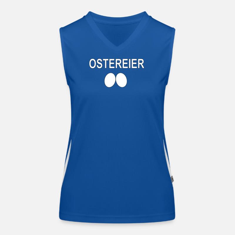 Ostereier -Design 2 Eier Geschenk Funktionelles Kontrast-Tank Top für Frauen