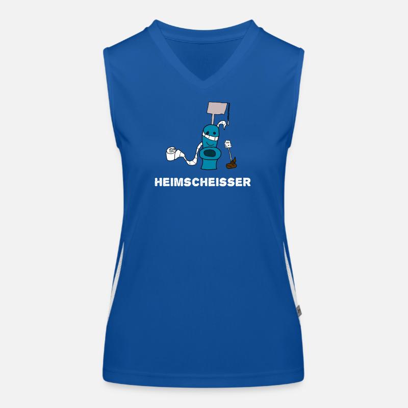 Heimscheisser WC Klo Funktionelles Kontrast-Tank Top für Frauen