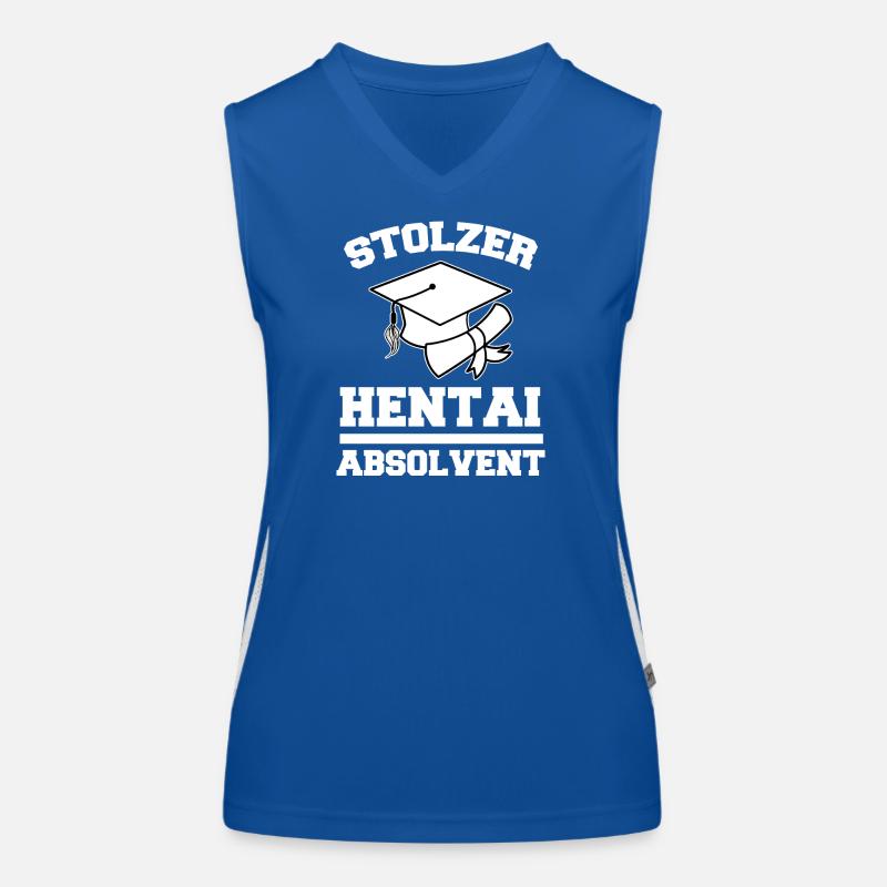 Japanisch Statement Manga Anime Comic Cosplay Funktionelles Kontrast-Tank Top für Frauen