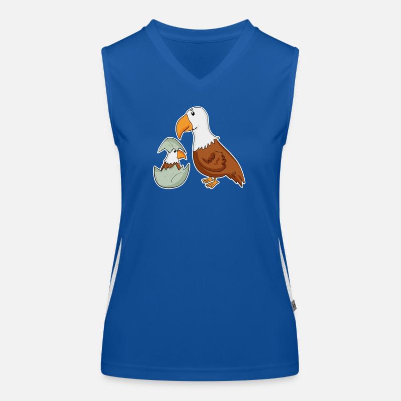 Famille Eagle - Aigle avec bébé - Eagle Motif Débardeur respirant contrasté Femme