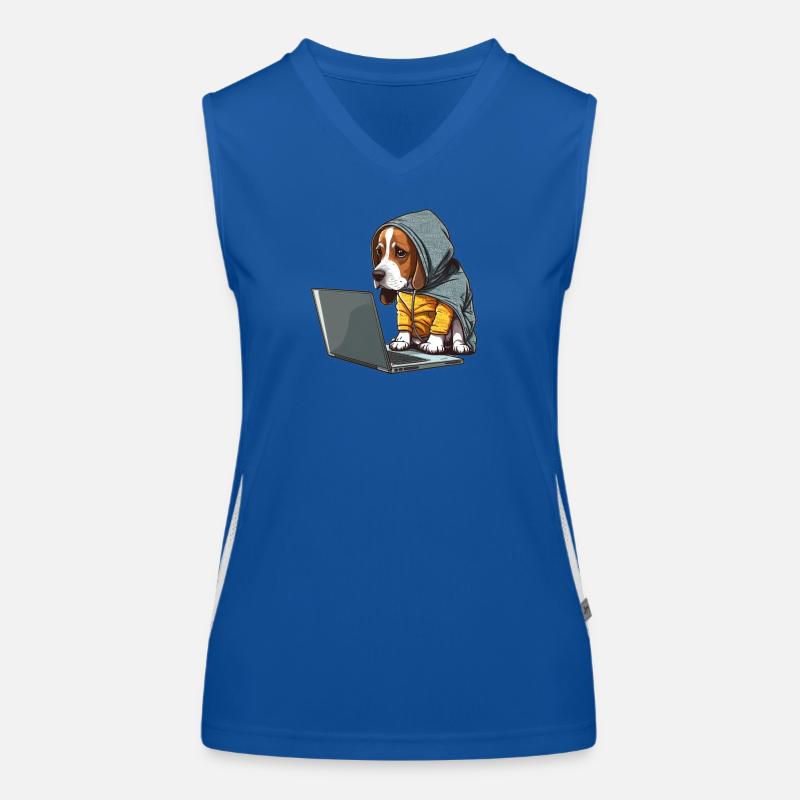 Coding dog Women's Functional Contrast Tank Top