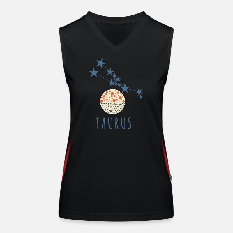 Das Sternbild Stier Funktionelles Kontrast-Tank Top für Frauen
