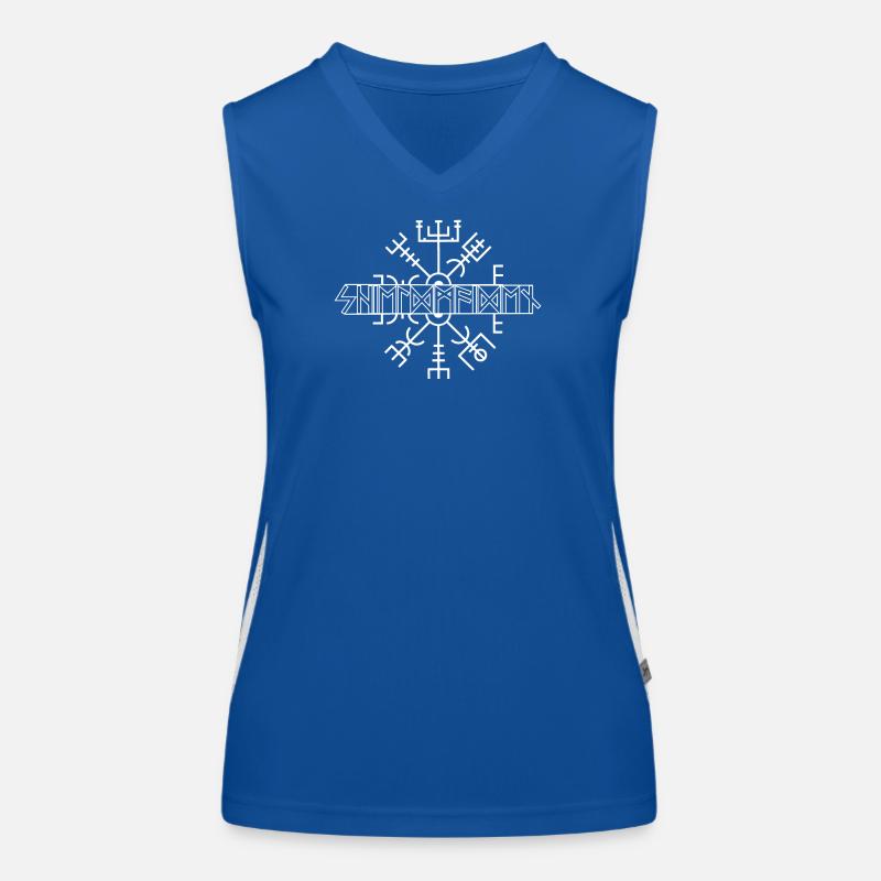 Nordic Rune Rings Pattern Women's Functional Contrast Tank Top