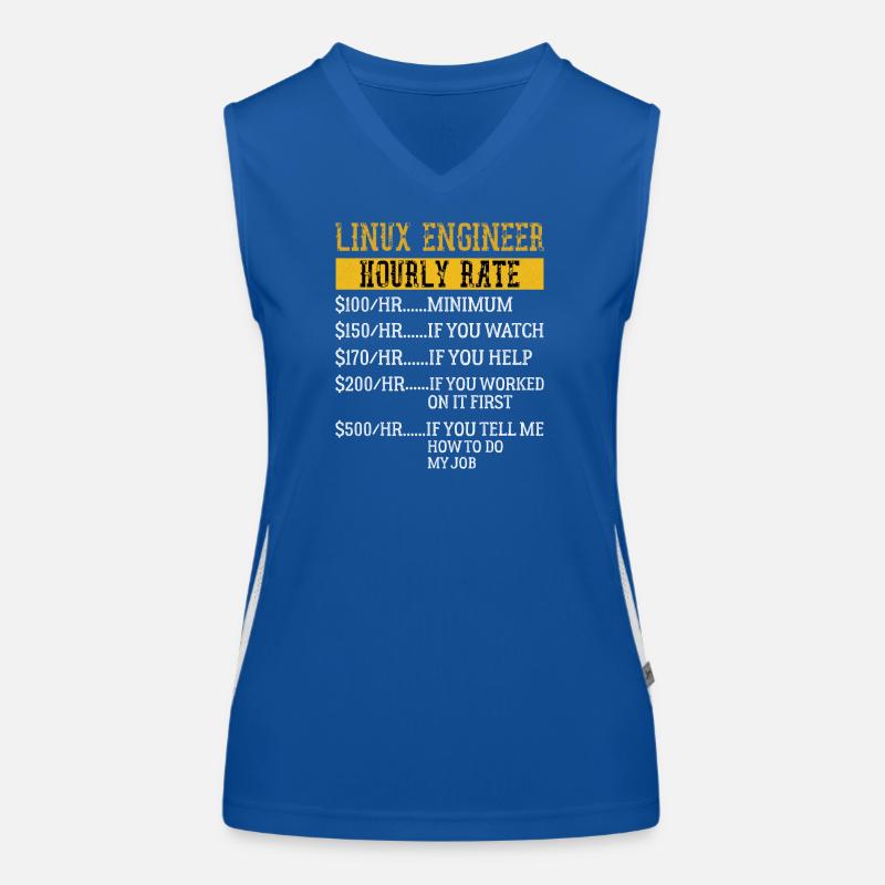 Linux Engineer Hourly Rate Mechanic Labor rate Women's Functional Contrast Tank Top