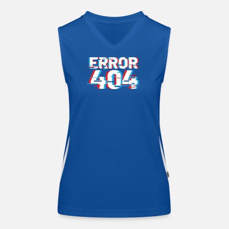 Error 404 Glitch Women's Functional Contrast Tank Top