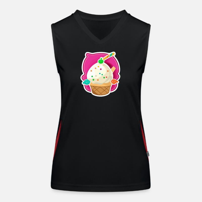 Glaces, glaces Débardeur respirant contrasté Femme