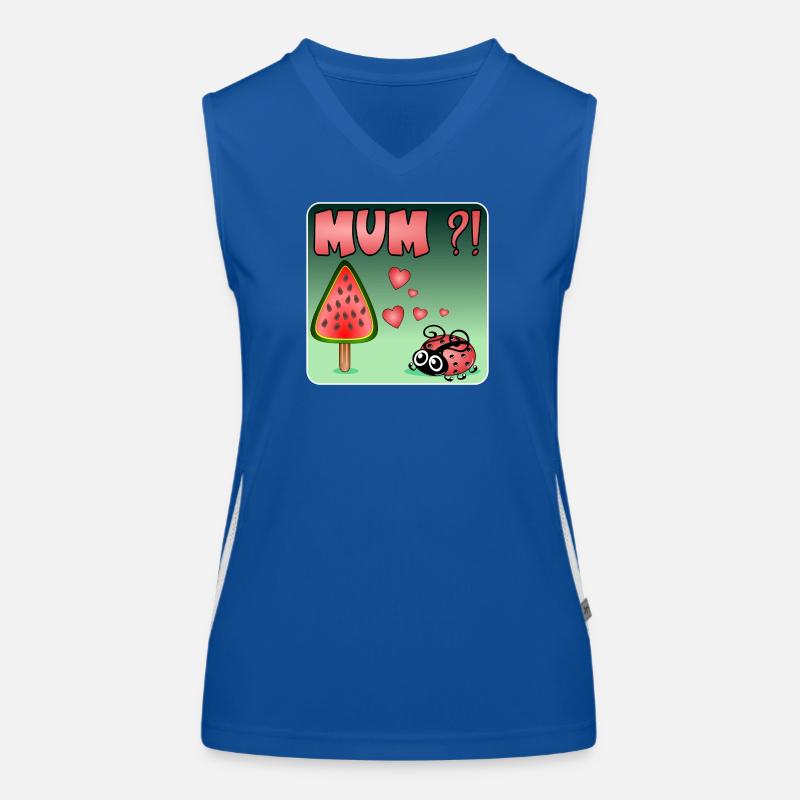 Wassermelone BUG Funktionelles Kontrast-Tank Top für Frauen